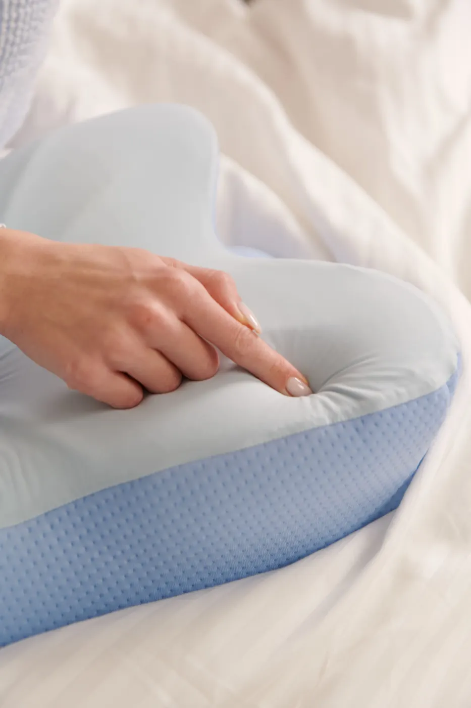 Close-up of the pillow material